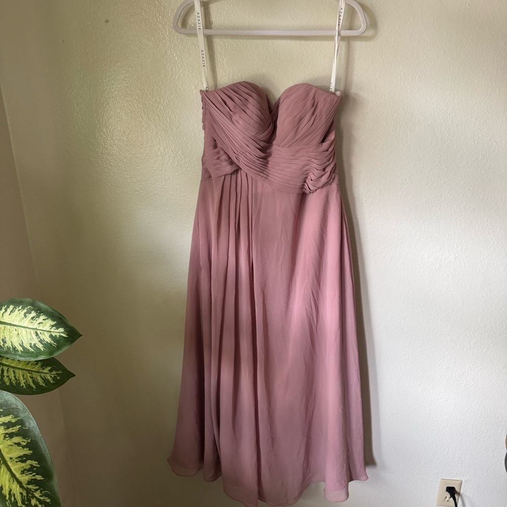 Azazie | Yazmin Strapless Bridesmaid Dress - Picture 2 of 5